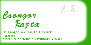 csongor rajta business card